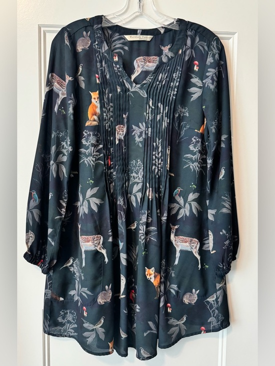 Wayward Fancies Dresses & Skirts - Wayward Fancies Woodland Animal Print Tunic
Dress L-12 Boho Cottagecore